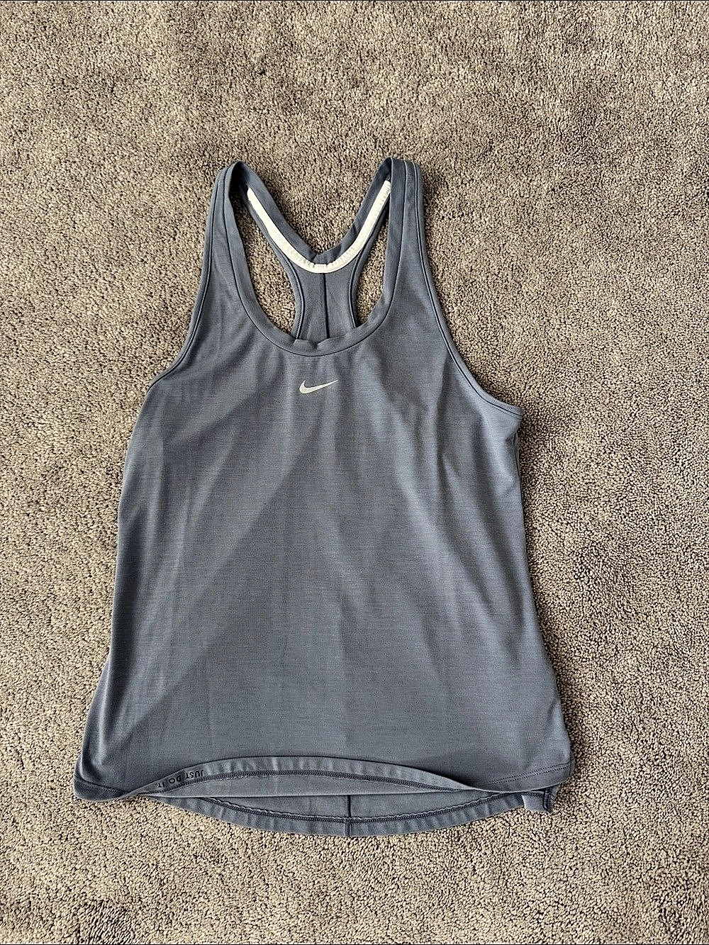 Nike One Dri-FIT Tank Top Athletic Tank Gray Small